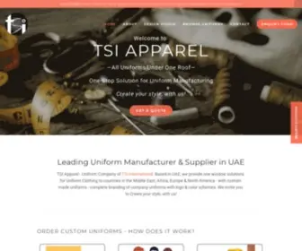 Tsiapparel.com(Uniform Company) Screenshot