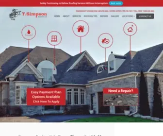 Tsimpsonroofing.ca(Simpson Roofing Ltd) Screenshot