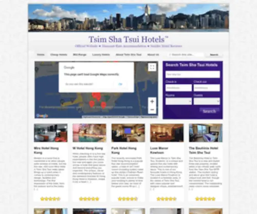 Tsimshatsuihotels.com(Tsim Sha Tsui Hotels) Screenshot