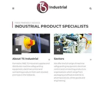 Tsindustrial.co.uk(Industrial Supplies and Machine Safeguarding) Screenshot