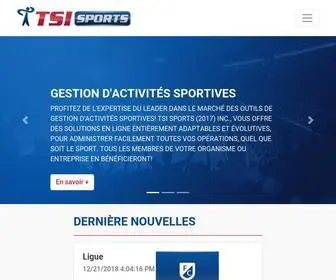 Tsisports.ca(TSI SPORTS Inc) Screenshot
