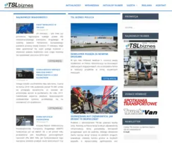 TSL-Biznes.pl(Miesięcznik oraz portal dla profesjonalistów z branży transport) Screenshot