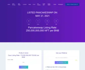 Tsladoge.com(TDOGE makes everyone&#039;s inc) Screenshot