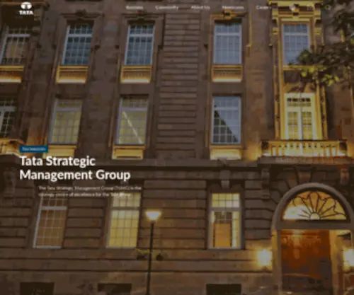 TSMG.com(Tata Strategic Management Group) Screenshot