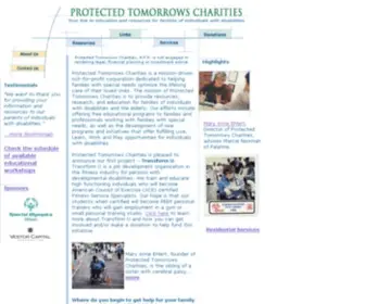 TSNN.org(Protected Tomorrows Charities) Screenshot