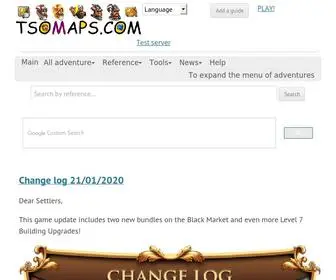 Tsomaps.com(The Settlers Online Guides) Screenshot