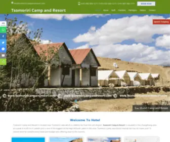 Tsomoriricampandresort.com(Tsomoriri Camp and Resort) Screenshot