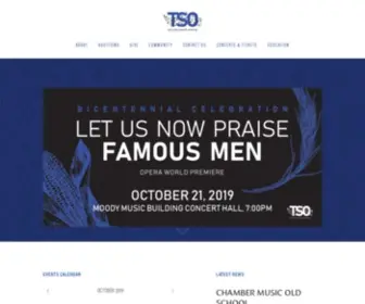 Tsoonline.org(Tuscaloosa Symphony Orchestra) Screenshot