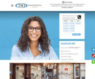 Tsotomball.com(Texas State Optical) Screenshot