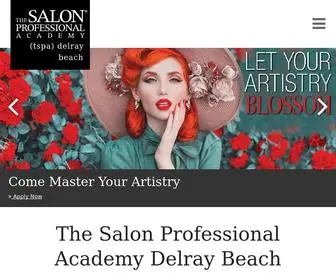 Tspadelraybeach.com(TSPA's Accredited Beauty School in Delray Beach) Screenshot