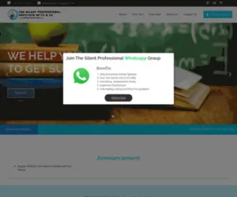 TSpcacs.in(The Silent Professional Institute of CA & CS) Screenshot