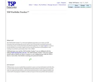 TSpdatacenter.com(Home of the TSP Portfolio Tracker) Screenshot