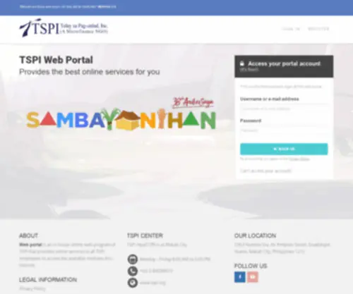 Tspiportal.org.ph(TSPI Web Portal) Screenshot
