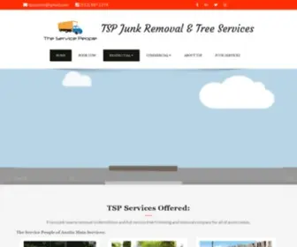 TSpjunkremovalaustin.com(TSP Junk Removal Austin site) Screenshot