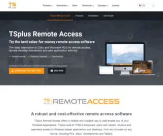 TSplus-Remoteaccess.com(TSplus Remote Access ® Remote Desktop Software) Screenshot