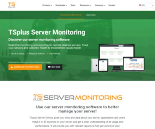 TSplus-Servermonitoring.com(TSplus Servermonitoring) Screenshot