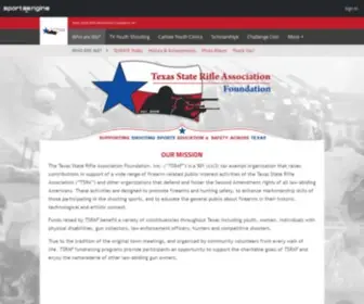 Tsrafoundation.com(Texas State Rifle Association Foundation) Screenshot