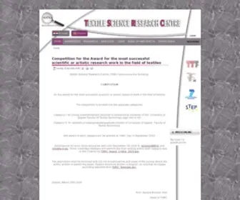 TSRC.eu(Textile Science Research Centre) Screenshot