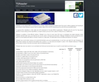 Tsreader.com(TSReader MPEG) Screenshot