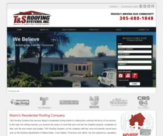 Tsroofingsystems.com(Miami’s Roofing Company) Screenshot