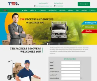 TSrpackersandmovers.com(TSR Packers Movers) Screenshot