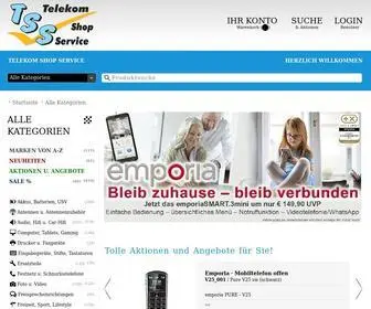 TSS-Shop.at(Telekom Shop Service › Online Reservieren und im Shop abholen) Screenshot