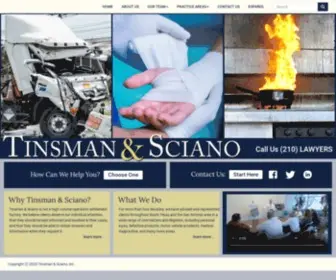 TSslawyers.com(Tinsman &amp; Sciano) Screenshot