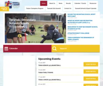 TSssa.org.nz(Taranaki Secondary Schools Sports Association) Screenshot