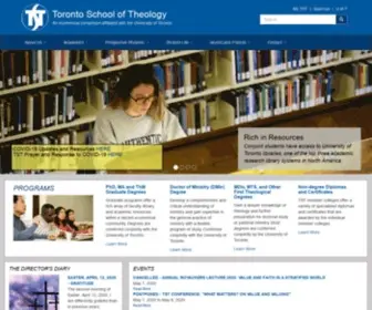 TST.edu(The Toronto School of Theology (TST)) Screenshot