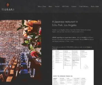 Tsubakila.com(A Japanese restaurant in Echo Park) Screenshot