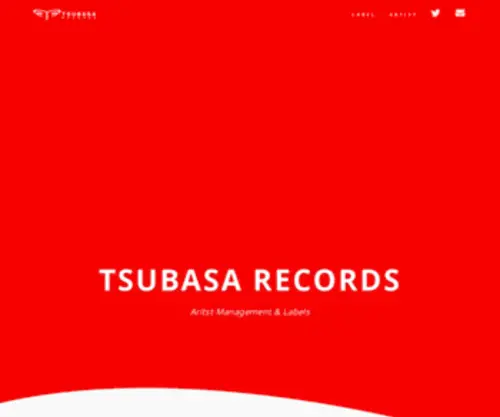 Tsubasa-Records.co.jp(株式会社つばさレコーズ 公式サイト) Screenshot