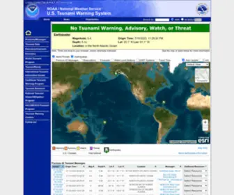 Tsunami.gov(Tsunami Warning Centers) Screenshot