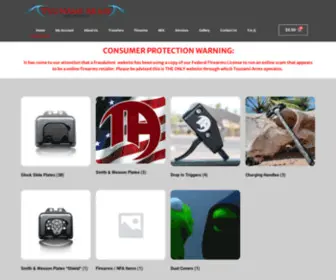 Tsunamiarms.com(The Home of Tsunami Arms) Screenshot