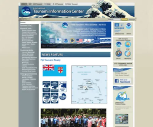 Tsunamiwave.info(International Tsunami Information Center) Screenshot
