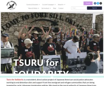 Tsuruforsolidarity.org(Tsuru for Solidarity) Screenshot