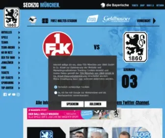 TSV1860.de(TSV 1860 München) Screenshot