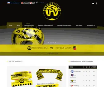 TSVcrailsheim-Fussball.de Screenshot