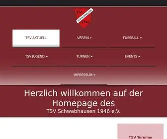 TSVSChwabhausen.net(TSV Schwabhausen 1946 e.V) Screenshot