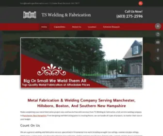 Tsweldingandfabrication.com(Manchester, NH) Screenshot