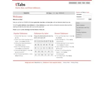 TTabs.com(Guitar tabs) Screenshot