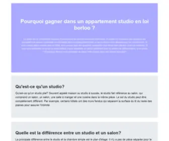 TTC-Castell.de(Pourquoi gagner dans un appartement studio en loi borloo) Screenshot