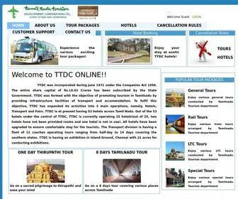 TTdconline.com(Tamil Nadu Tourism Development Corporation) Screenshot