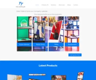 TTdisplay.com(LCD, LED advertising machine,infrared touch screen) Screenshot