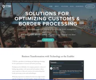 TTekGlobal.com(Solutions for Optimizing Customs and Border Processing) Screenshot