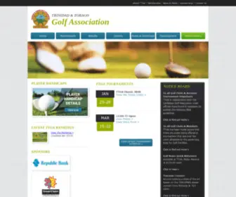 TTgolfassociation.org(Trinidad and Tobago Golf Association) Screenshot