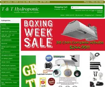 TTHYdroponic.com(T & T Hydroponic Supplies Canada) Screenshot