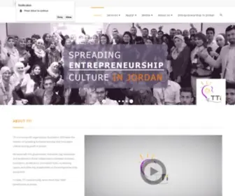 TTI-JO.org(Spreading Entrepreneurship in Jordan) Screenshot