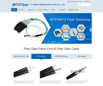 TTifiber.com(Quality Fiber Optic Cable & Fiber Optic Patch Cord factory from China) Screenshot