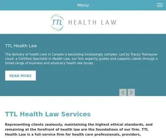 TTlhealthlaw.com(TTL Health Law) Screenshot