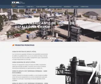 TTM-Asphaltplant.com.br(Fabricante de usina de asfalto na China) Screenshot